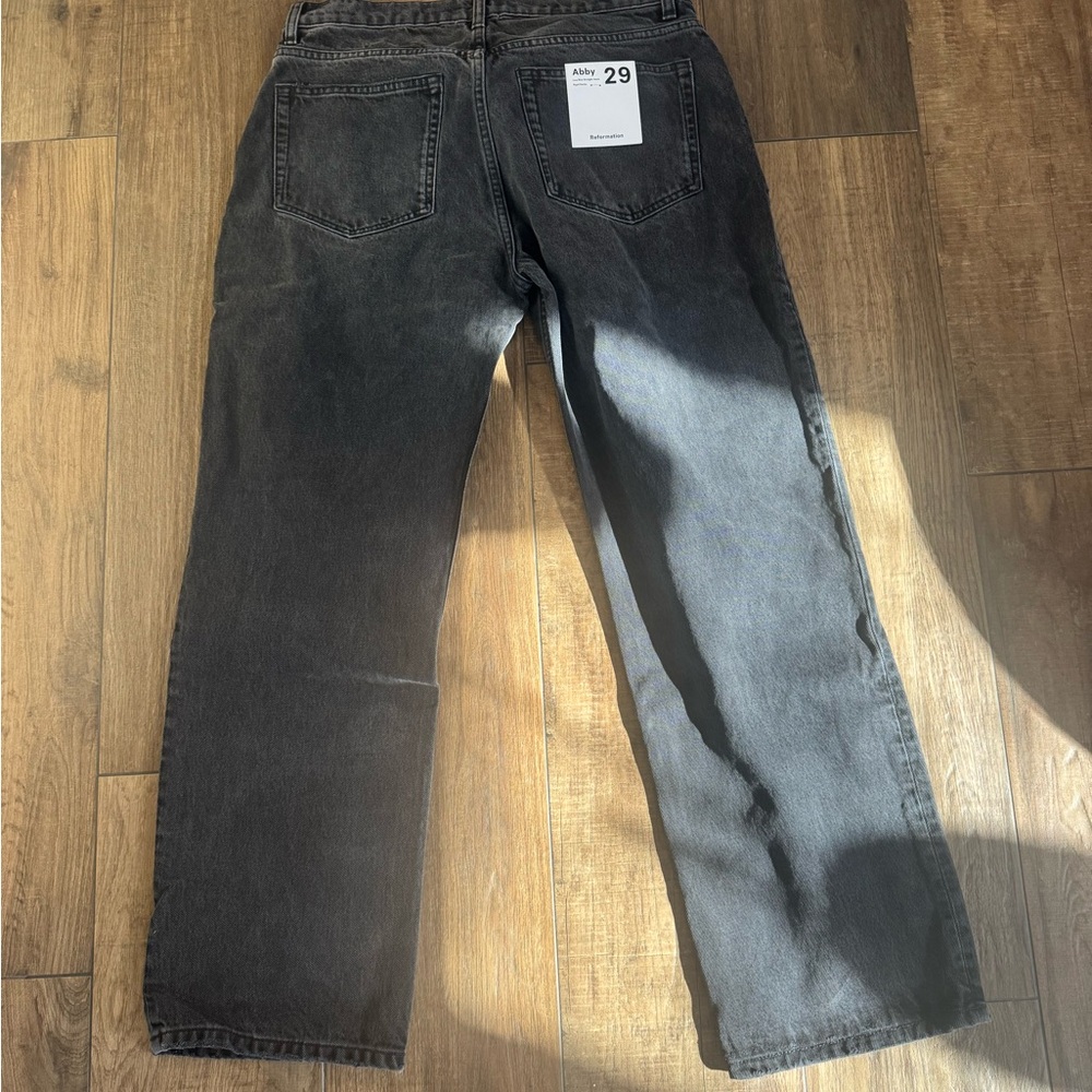 NWT Reformation Abby Low Rise Straight Jeans (Women)